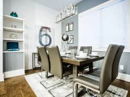 Gather around a sleek dining set for 8 and savor meals together in style. Whether it's family dinners or festive gatherings, create cherished memories in a space that blends elegance and functionality seamlessly!