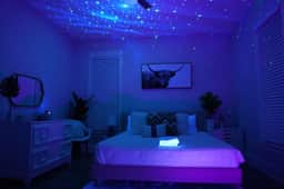 Sleep under the stars, or turn on the music sync setting to set the mood as you prepare to take on Broadway!