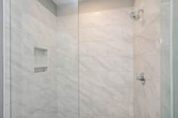 Refresh and rejuvenate in our pristine shower, offering hot water and all essentials for a soothing and clean bathing experience!