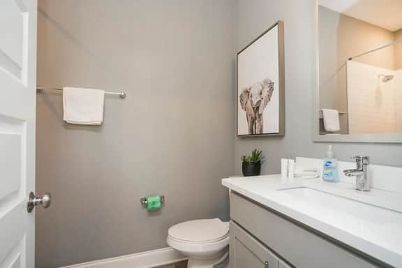 Convenience meets style in our full bath attached to Bedroom 3. Enjoy a clean and inviting space for a refreshing and rejuvenating experience!
