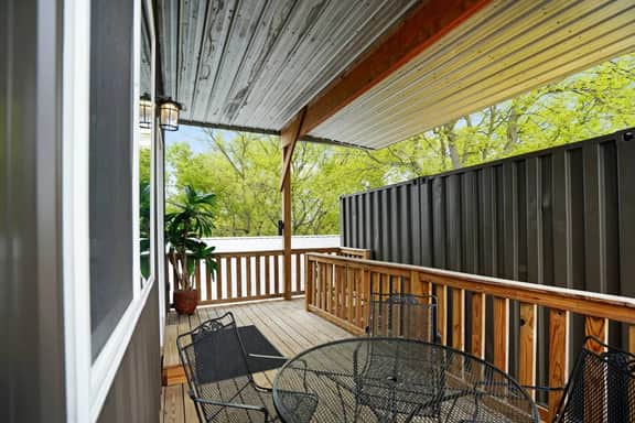 Savor tranquil mornings on the porch, the perfect spot to start your day.